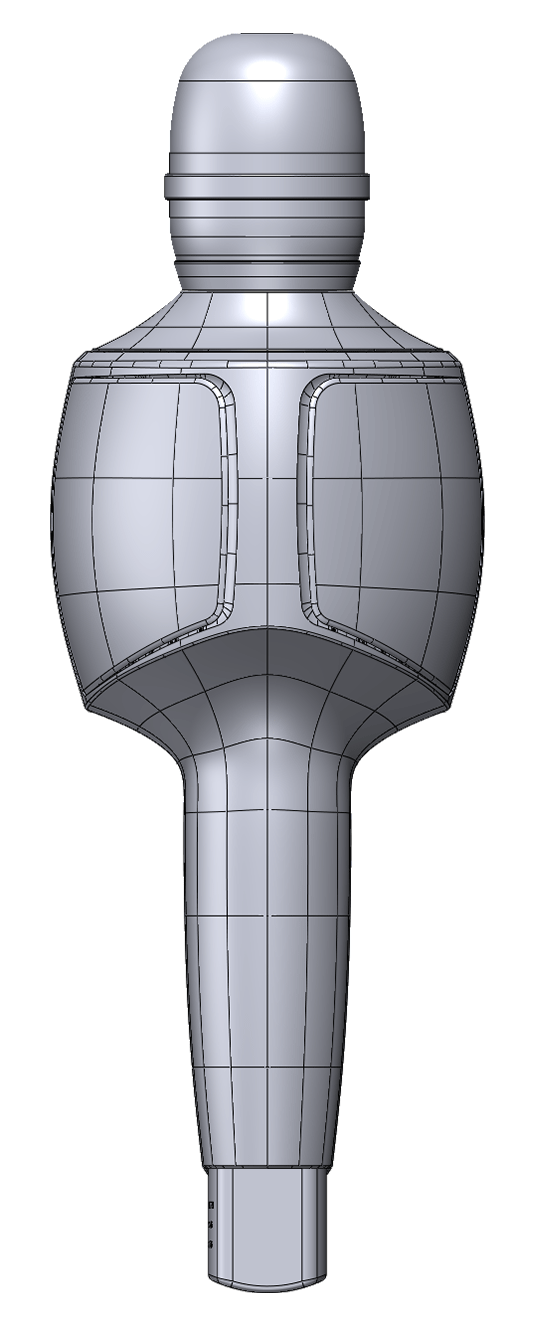 무선 블루투스 마이크의 역설계 3D모델링 결과