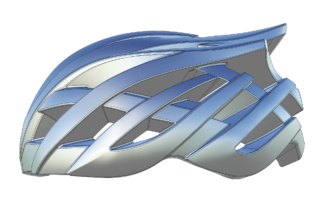 자전거 헬멧의 역설계 3D모델링