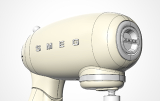 스메그 반죽기 제품의 3D스캔 측정과 역설계 기술 안내