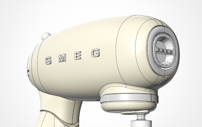 스메그 반죽기 제품의 3D스캔 측정과 역설계 기술 안내